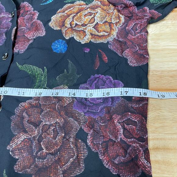 Robert Graham NWOT Silk Brenna Floral Printed Tie-Neck Shift Dress Size S Purple - Picture 7 of 14